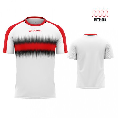 sada 15 fotbalových dresů givova Radio - Barva dresu: červená/černá 1210, Velikost: XL
