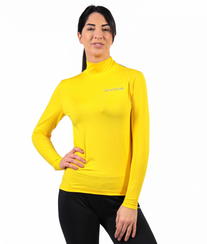 funkční tričko s vysokým límcem a dlouhým rukávem givova Corpus 3 - Barva: žlutá 0007, Velikost: L