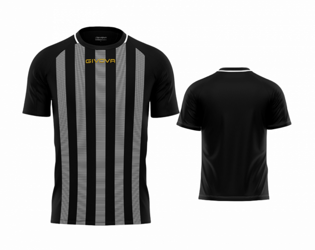 sada 15 fotbalových dresů givova Tratto - Barva dresu: černá/bílá 1003, Velikost: S