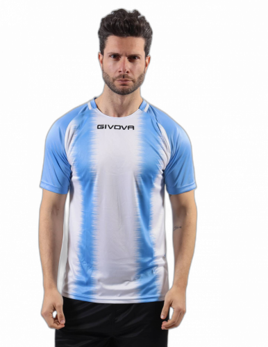 sada 15 fotbalových dresů givova Stripe - Barva dresu: modrá/bílá 0203, Velikost: M