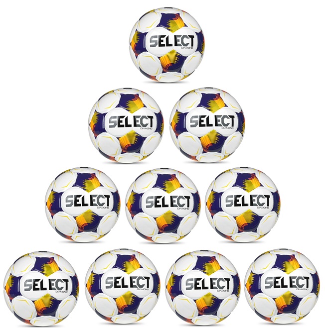 sada 10 fotbalových míčů Select Diamond FIFA Basic velikost 5