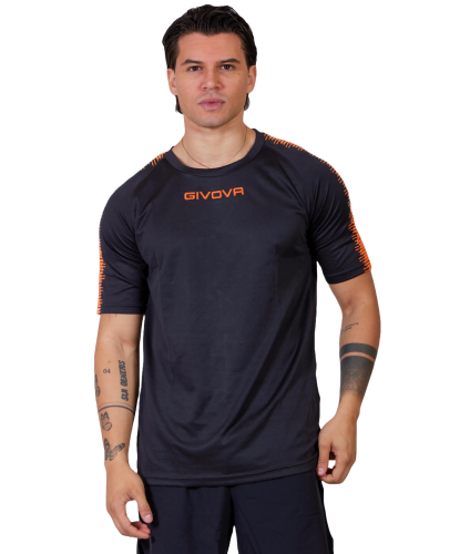 barva černá + reflexně oranžová 1028