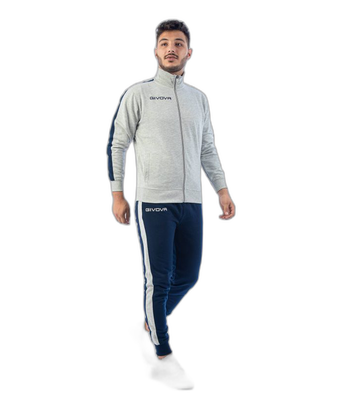 světle šedá/tmavě modrá 4304