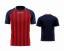 sada 18 fotbalových dresů givova Tratto - Barva dresu: tmavě modrá/červená 0412, Velikost: XL