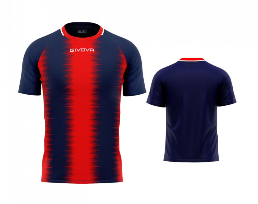 dres givova Stripe - Barva dresu: tmavě modrá/červená 0412, Velikost: L