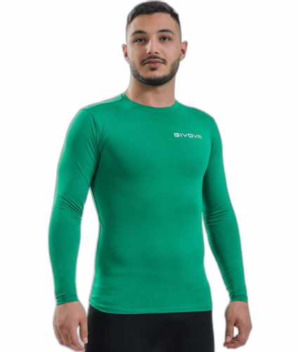 funkční tričko s dlouhým rukávem givova Corpus 3 - Barva: zelená 0013, Velikost: 2XS