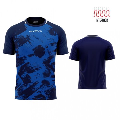 sada 15 fotbalových dresů givova Art - Barva dresu: modrá/tmavě modrá 0204, Velikost: XS