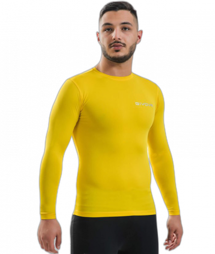 funkční tričko s dlouhým rukávem givova Corpus 3 - Barva: žlutá 0007, Velikost: S