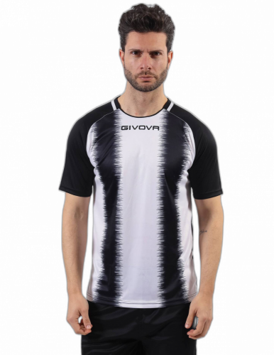 fotbalový dres givova Stripe - Barva dresu: bílá/černá 0310, Velikost: L
