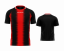 sada 15 fotbalových dresů givova Stripe - Barva dresu: červená/černá1210, Velikost: XL