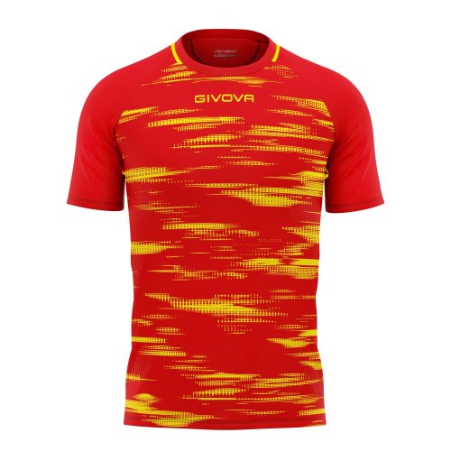 fotbalový dres givova Pixel - Barva dresu: červená/žlutá 1207, Velikost: M