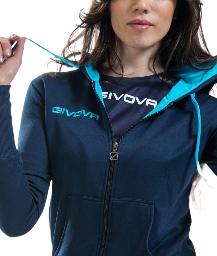 dámská tepláková souprava givova Lady - Barva: tmavě modrá/fuxiová 0406, Velikost: S