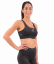 Fitness top s elastickým páskem Donna - Barva: černá 0010, Velikost: L
