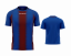 sada 15 fotbalových dresů givova Stripe - Barva dresu: modrá/vínová 0208, Velikost: XL