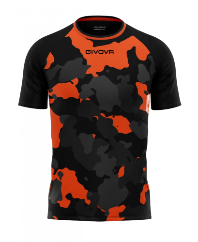 fotbalový dres givova Army - Barva dresu: černá/oranžová 1001, Velikost: M