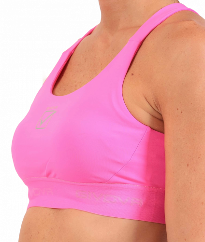 Fitness top s elastickým páskem Donna - Barva: bílá 0003, Velikost: M