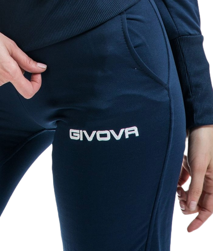 dámská tepláková souprava givova Lady - Barva: tmavě modrá/fuxiová 0406, Velikost: S