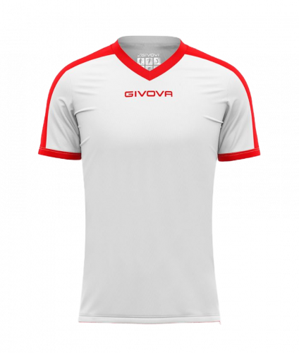sada 15 fotbalových dresů givova Revolution - Barva dresu: bílá/červená (kód 0312)