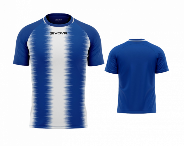 fotbalový dres givova Stripe - Barva dresu: modrá/bílá 0203, Velikost: XL