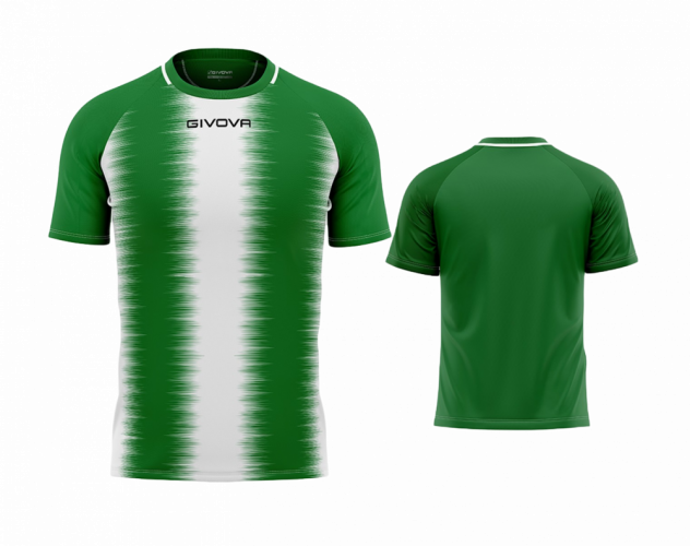 fotbalový dres givova Stripe - Barva dresu: zelená/bílá 1303, Velikost: XL
