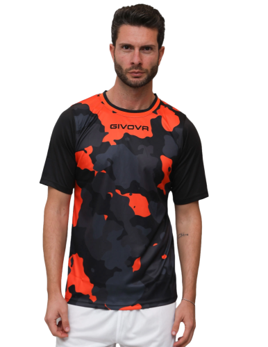 fotbalový dres givova Army - Barva dresu: černá/oranžová 1001, Velikost: M