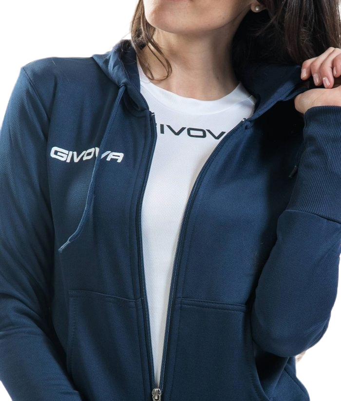 dámská tepláková souprava givova Lady - Barva: tmavě modrá/fuxiová 0406, Velikost: S