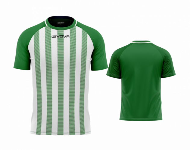 sada 15 fotbalových dresů givova Tratto - Barva dresu: zelená/bílá 1303, Velikost: XL